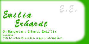 emilia erhardt business card